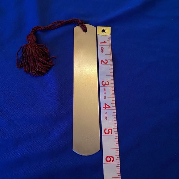 Salisbury Pewter Bookmark with Burgundy Tassel - Picture 5 of 14